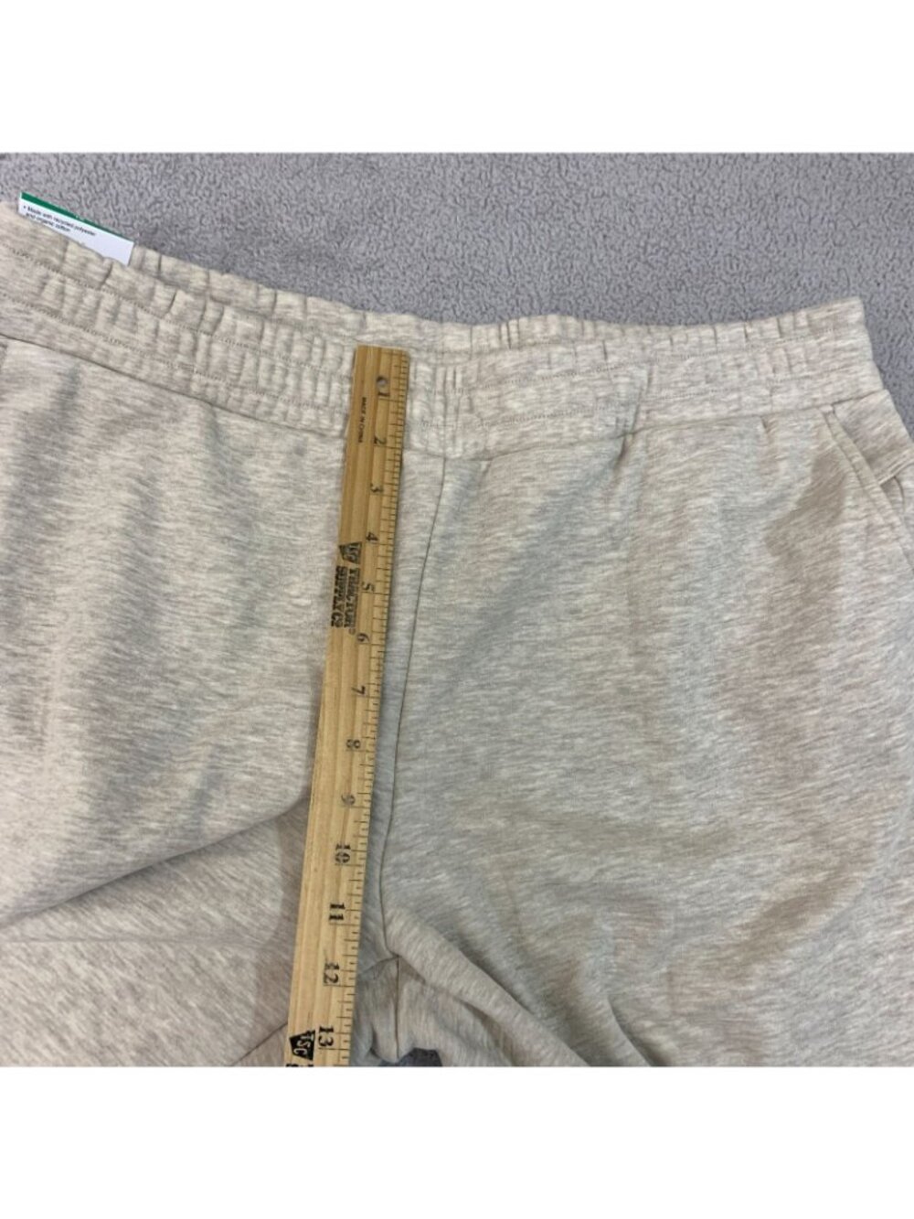 NWT Mondetta Women's XL Fleece Pants Tan Organic Cotton Blend - Picture 7 of 13